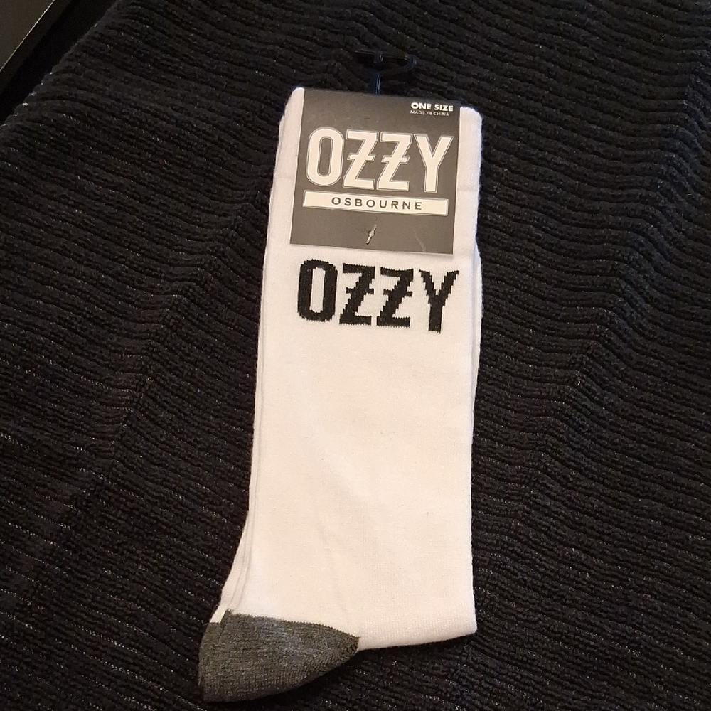 Ozzy Osbourne White and Black  Casual Socks
